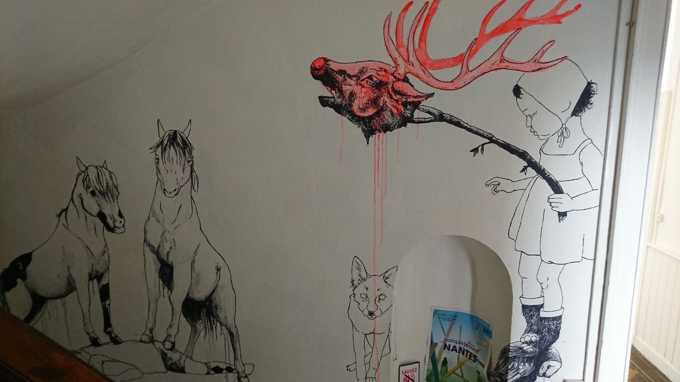 Intérieur de la galerie Le Rayon Vert à Nantes