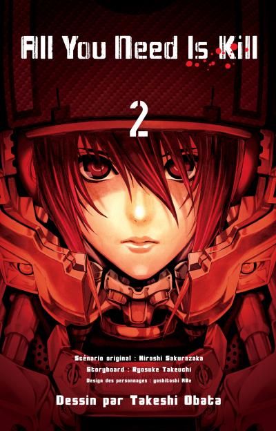 Cover of the second volume of the manga 'Al you need is kill'
